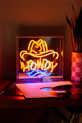 Neon Howdy Box Light from Urban Outfitters