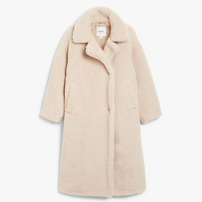 Teddy Borg Coat from Monki