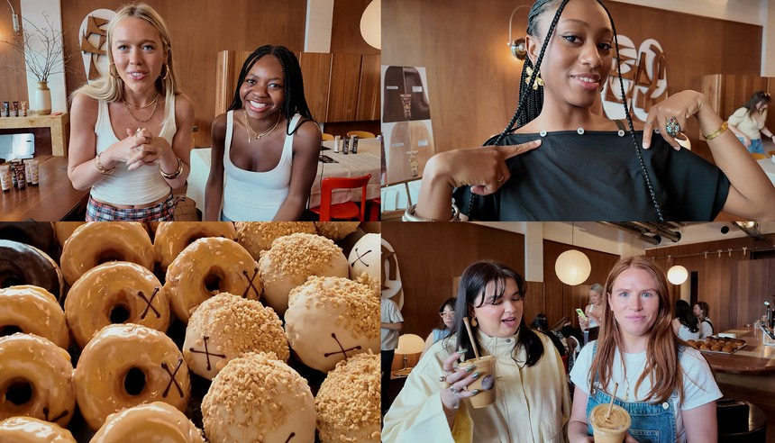We Test Garnier’s NEW Olia Hair Masks Before Our LG Café Event! Glossy Hair, Matcha & Girl Chats