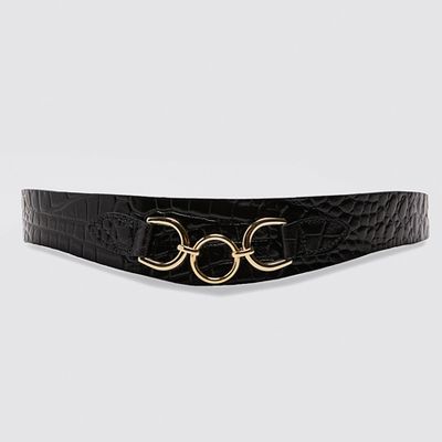 Leather Belt With Rings from Zara