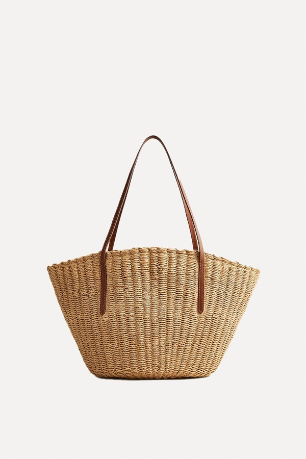 Como Woven Straw Tote from J.Crew