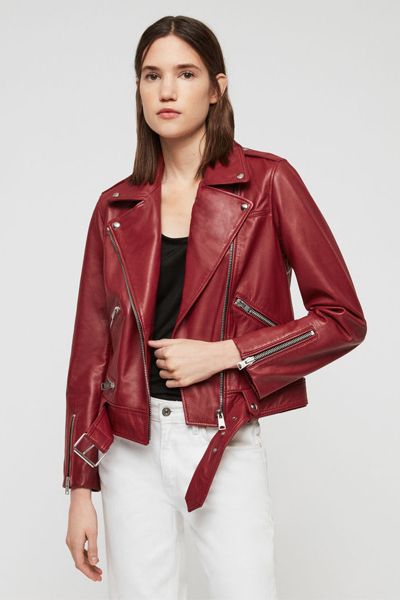 Estae Leather Biker Jacket