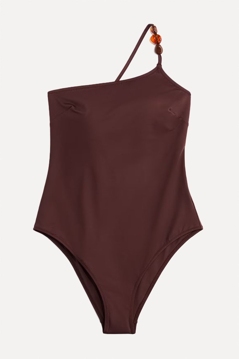 Padded-Cup One-Shoulder Swimsuit from H&M