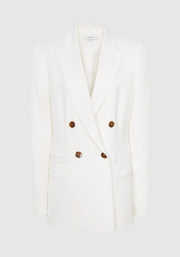 Faye Linen Blazer from Reiss