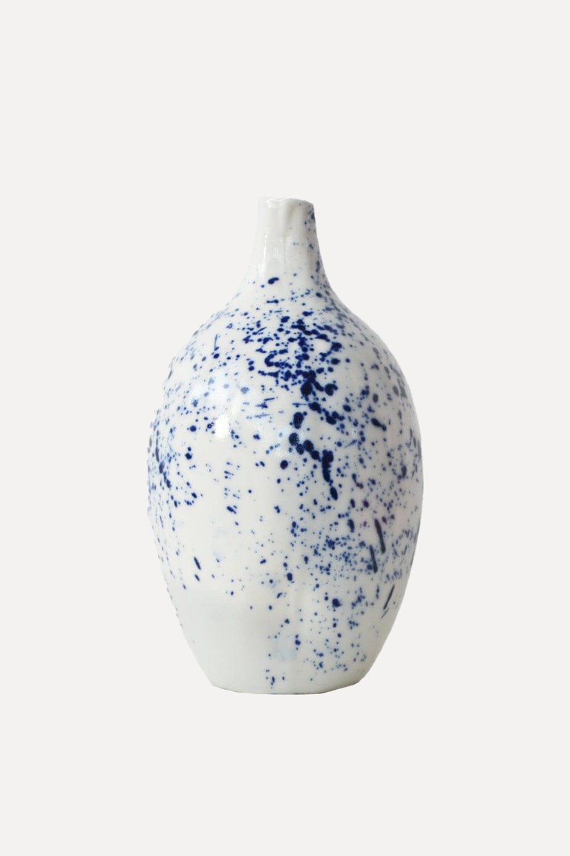 Porcelain Splatter Vase from Coco & Wolf