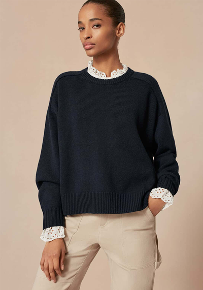 Merino Cashmere Boyfriend Jumper from Me + Em