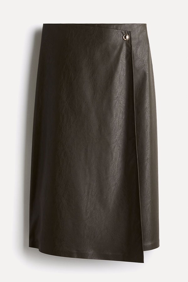 Coated Wrap Skirt from H&M