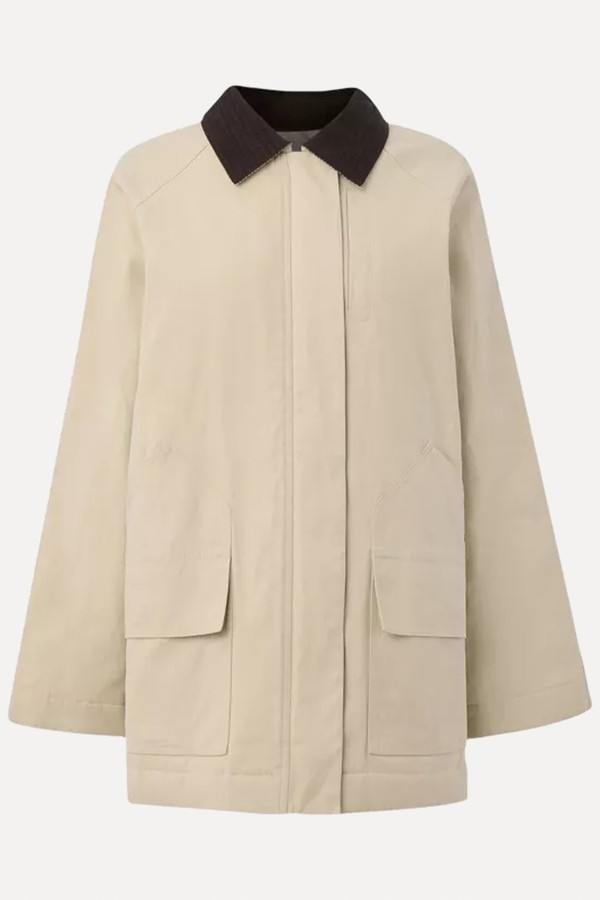 Neutral Fern Waxed Jacket from Whistles