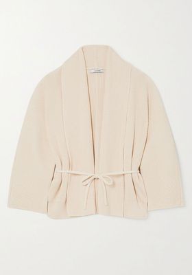 Belted Ribbed Cotton Cardigan from Le 17 Septembre