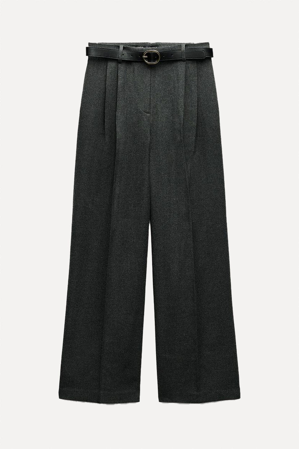 Wide-Leg Trousers With Belt