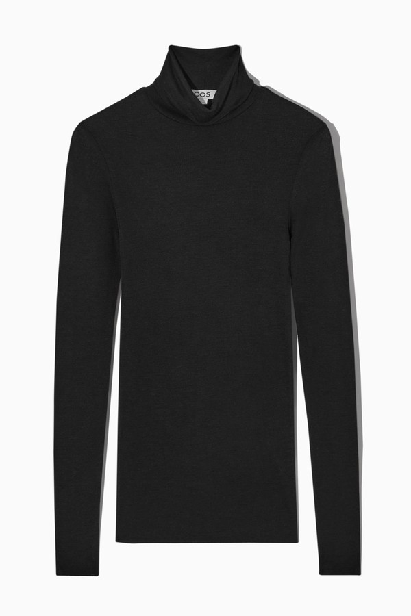 Slim-Fit Merino Wool Turtleneck Top  from Cos