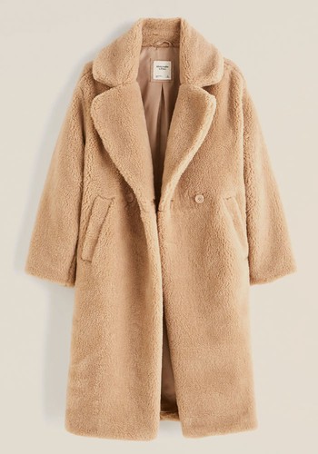 Oversized Long-Length Sherpa Teddy Coat