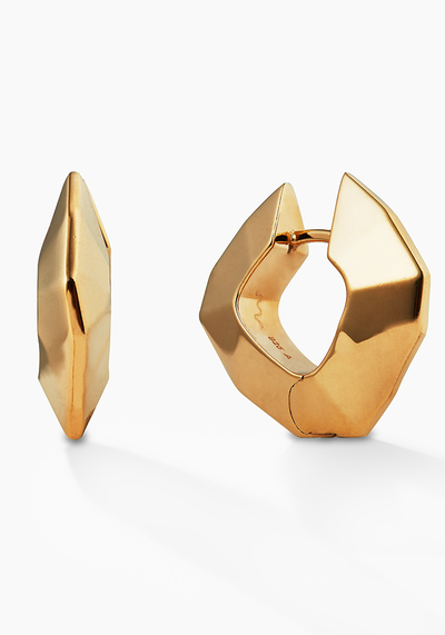 Prism Hoops Yellow Gold Vermeil from Otiumberg