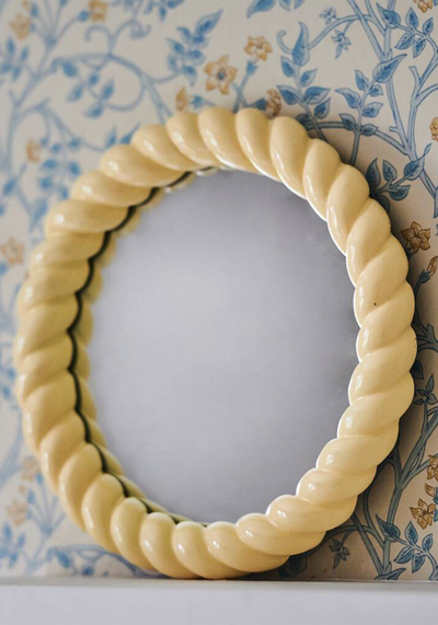 Braid Style Cream Mirror from The Best Room