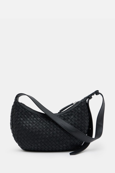 Lydia Weave Leather Crossbody Bag from Hush