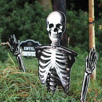 Halloween Skeleton Garden Decorations from Postbox Party