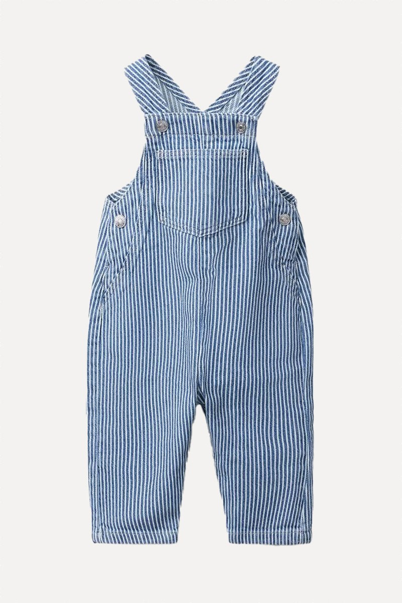 Striped Twill Dungarees