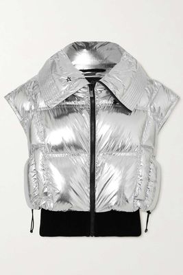 Sierra Quilted Metallic Down Gilet from Perfect Moment