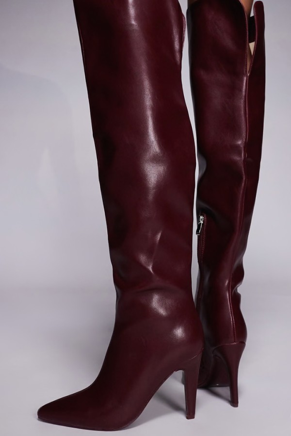 x from Beaucoup Heeled Over The Knee Boots, £100 | Azalea Wang 