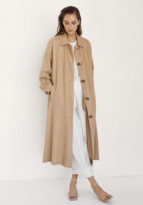 Flowing Linen Trench Coat from Massimo Dutti