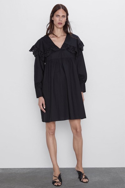 Poplin Mini Dress from Zara