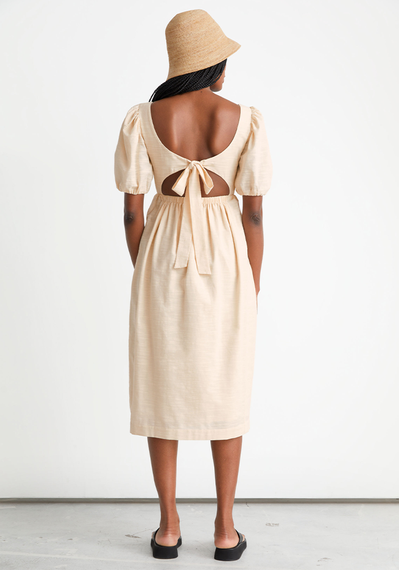 Puff Sleeve Midi Dress from & Other Stories