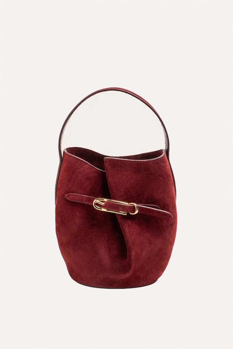 Belted Bucket Bag Mini Suede from Liffner