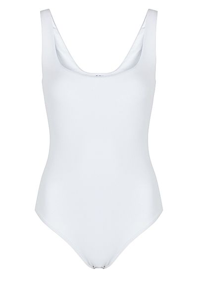 Mott Scoop-Neck Stretch-Jersey Bodysuit from Alix NYC