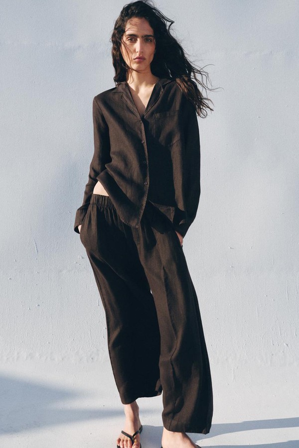 Linen Shirt With Pocket