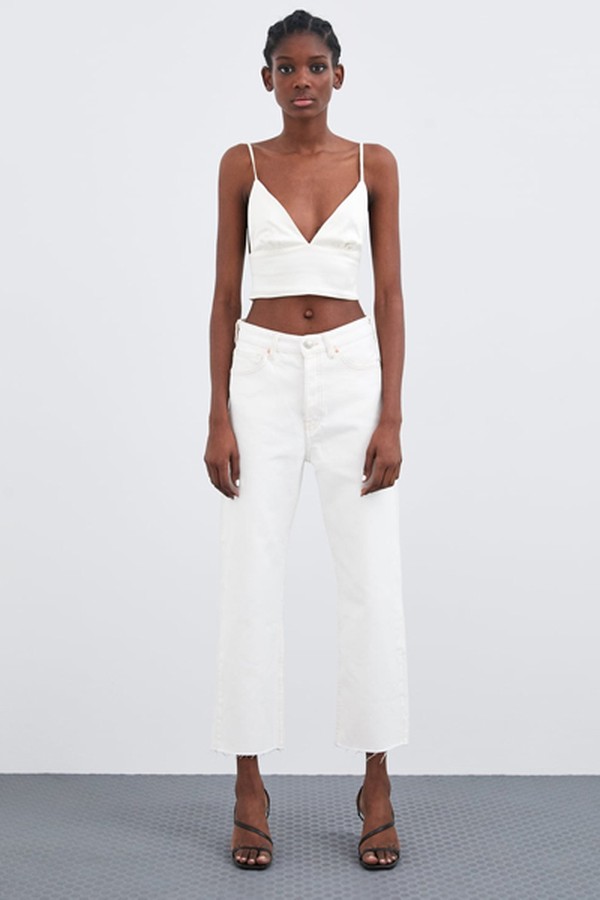 Hi-Rise Straight Leg Jeans from Zara