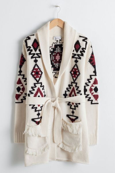 Southwestern Knit Belted Cardigan from & Other Stories