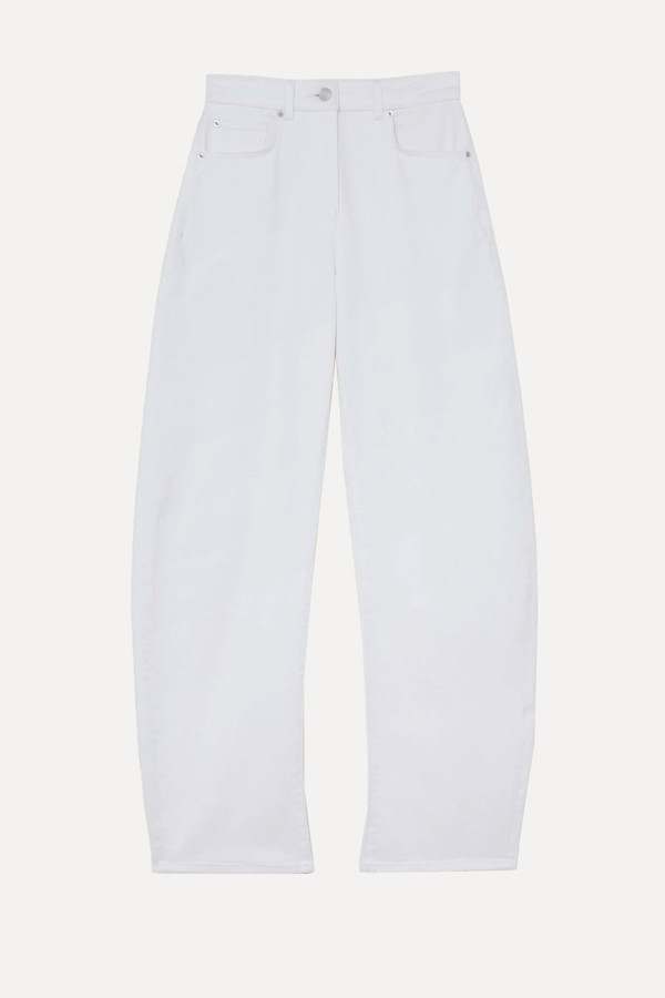 Sabel Barrel-Leg Topstitched Jeans from Reiss 