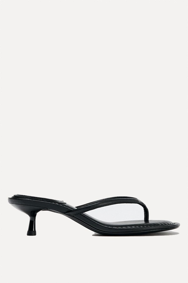 Kitten-Heel Sandals from Zara