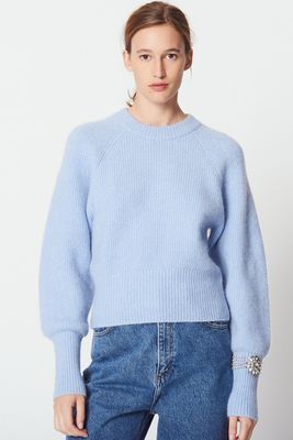 Sweater with a Jewel on the Sleeve from Sandro