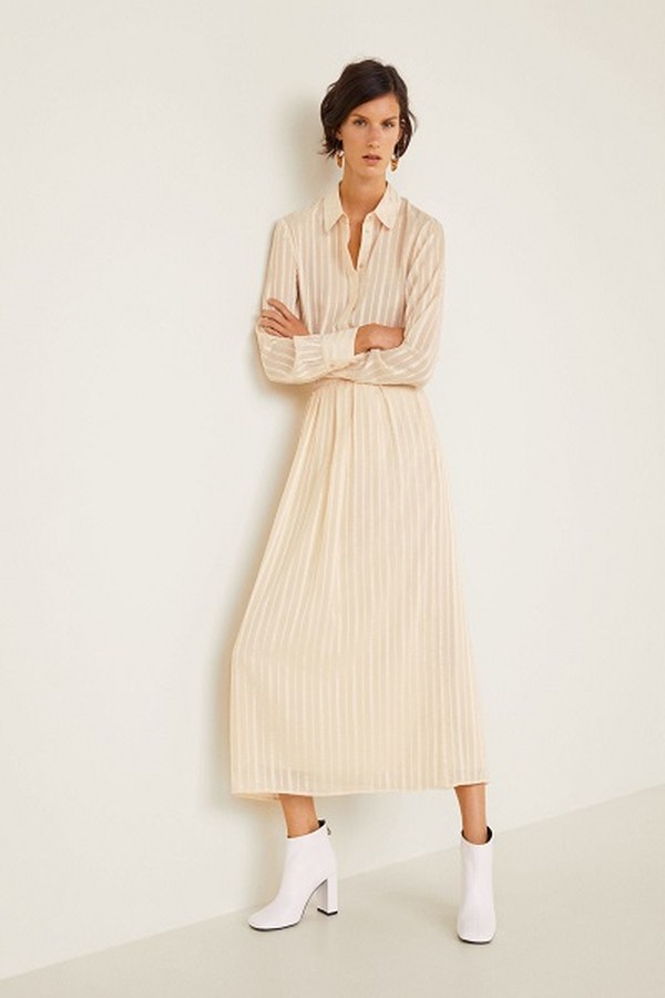 Satin Long Skirt