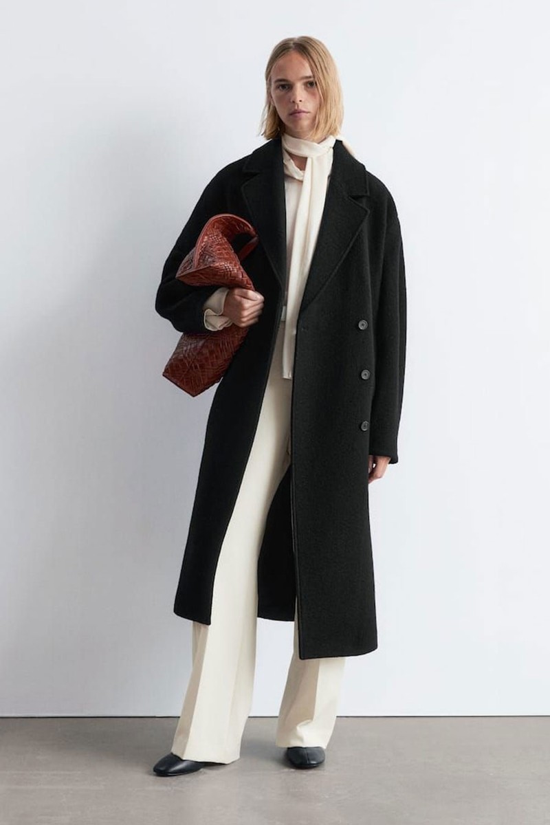 Voluminous Belted Wool Coat