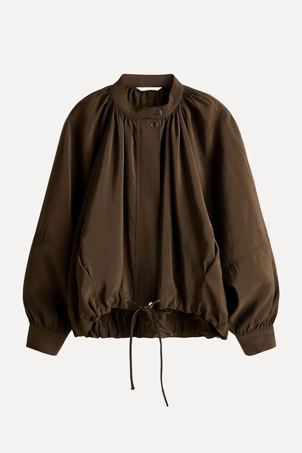 Balloon-Sleeved Modal Jacket