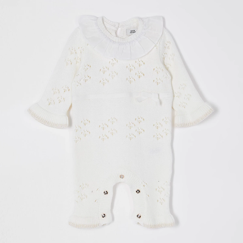 Cream Frill Detail All In One