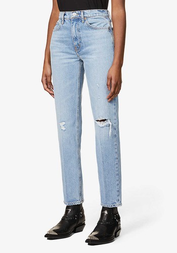 70s Straight High-Rise Denim Jeans from RE/DONE