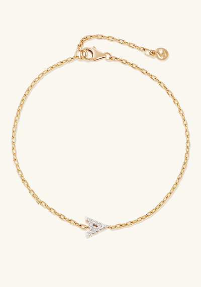 Diamond Letter Bracelet from Mejuri