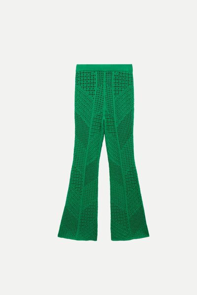 Openwork Knit Trousers