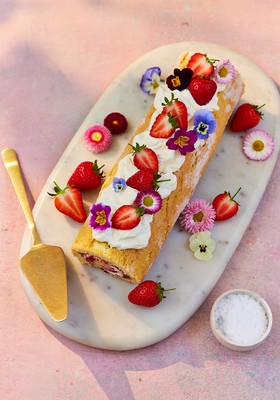 Ice Cream Swiss Roll Cake (Arctic Roll) - Culinary Ginger