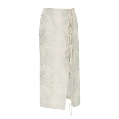 Oleandro Silk-Blend Jacquard Midi Skirt from Brock Collection