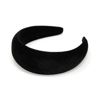 Thick Padded Black Velvet Headband from Johnny Loves Rosie