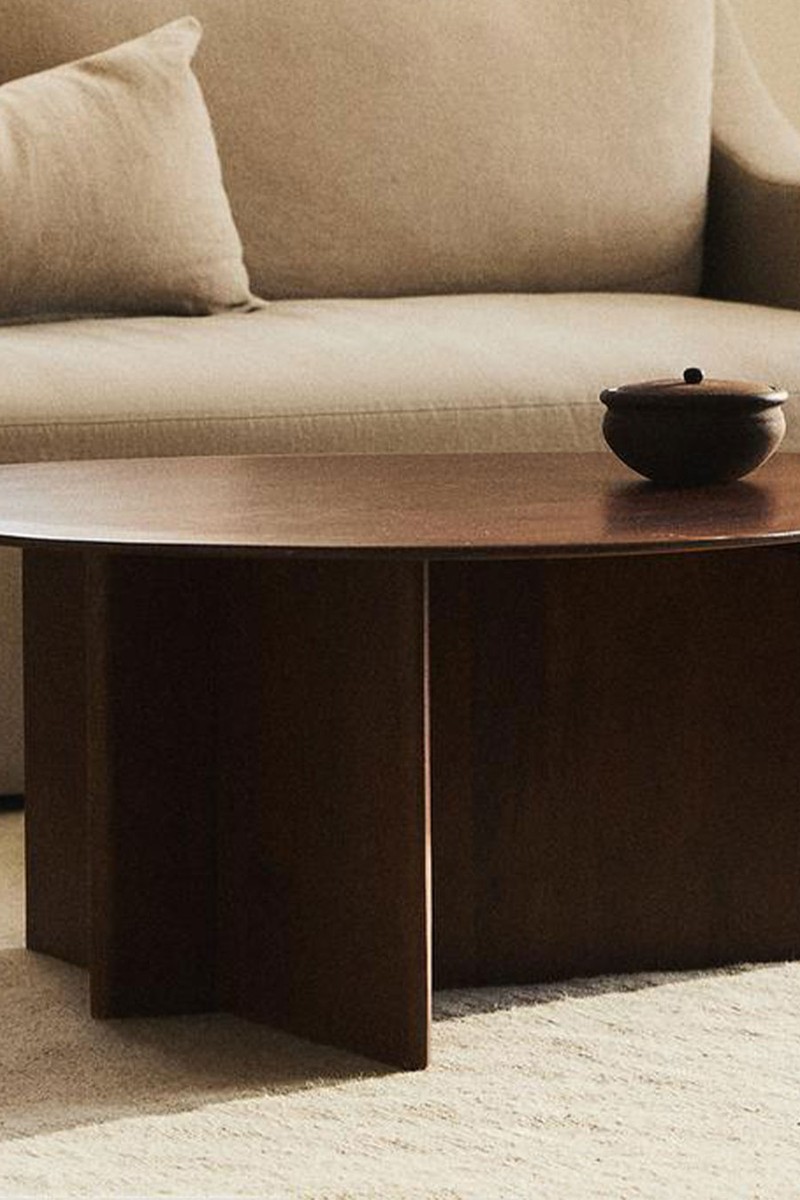 Irregular Acacia Centre Coffee Table from Zara