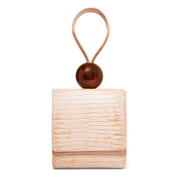 Ball Lizard-Effect Leather Tote from By Far