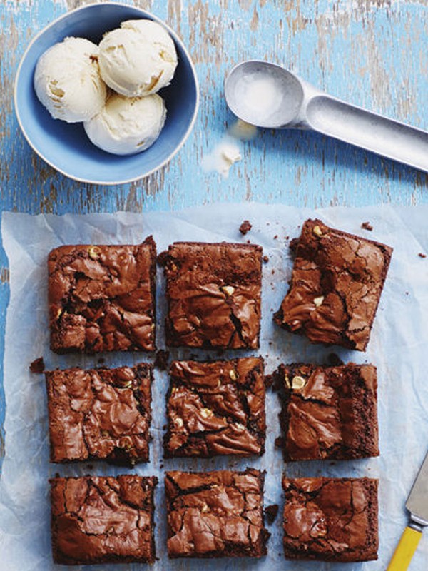 Triple Chocolate Chip Brownies