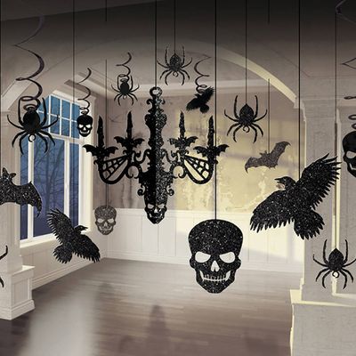 Halloween Glitter Chandelier Decorating Kit from Postbox Party