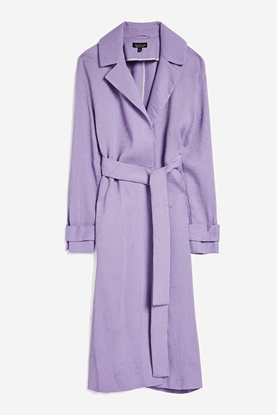 Plisse Belted Duster Coat