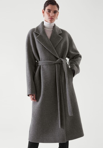 Belted Wool-Blend Coat from COS